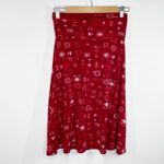 LuLaRoe  Red Camera Printed Novelty A-Line Skirt Women's Size X-Small XS Photo 5