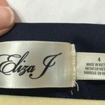 Eliza J  Pink Blue Geometric Shift Dress 3/4 Sleeve Womens 4 Paisley Preppy Work Photo 3