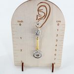 Mismatched Mixed Metal Celestial Star Moon Sun Dangle Drop Earrings Gold Photo 3