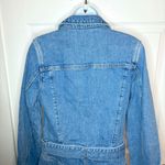 Paige  Vintage Collection Maggy Tie Waist Long Sleeve Denim Romper Shorts 8 NWT Photo 8