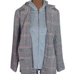 Mystree hooded layered houndstooth double breasted blazer size S Photo 38