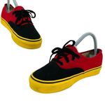 Vans  x Disney Unisex Mickey Red Black Yellow Sneakers Shoes Size M 5 W 6.5 Photo 8