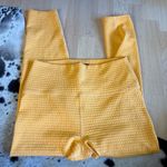 CARBON38 Jacquard High Rise 7/8 Leggings Pale Apricot Women's Size Large Yellow Photo 2