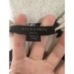 AllSaints Cleo Lieto Dress Size Small‎ Maxi Slip Black White Viscose Luxury Chic Tan Photo 2