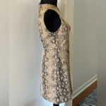 She & Sky Snake Skin Print Round Neck Sleeveless Midi Dress Photo 3