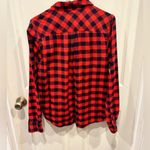 J.Crew Buffalo Plaid Flannel Popover Button Down size Large Photo 6