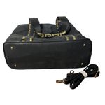 Versace Parfums Medusa Tote Bag Black Gold Travel Bag Nylon Exterior Lined Photo 6