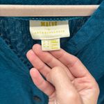 Maeve by Anthropologie Rhombus Pattern Turquoise Button Blouse Photo 6