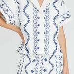 Driftwood Chloe Floral Embroidered Camp Shirt Photo 0