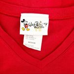 Disney Walt World Red American Flag Mickey Top M Photo 3