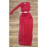 Katie May  LA Bodycon  ARYA LONG GOWN IN SCARLETT RED SIZE M Photo 3