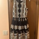 BHLDN Anthropologie Flourish Lace Sleeveless Cocktail Mini Dress in Black Photo 2