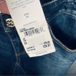 Tory Burch Nwt  11141207 dark warn washed jeans with leg detail cropped size 23 Photo 4