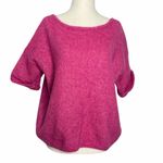 Sézane La Maille Sezane Hot Pink Knit Sweater Top Photo 2