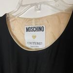 Moschino Vintage 1992 Couture Heart shape color block yellow black shift dress Photo 4