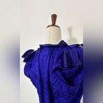 Maggy London Vintage  100% Silk Royal Blue Short Sleeve Dress Sz 8 Photo 5