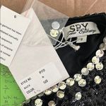 Spy Zone Exchange Sequined Mini Dress With Cutout Back Black Photo 2