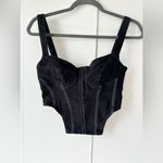 ZARA NWOT  Denim Corset - Black - S Photo 7