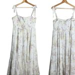 Ever New Sleeveless Floral Tiered Midi Dress Womens 14 White Bridal Bows Cottage Photo 1