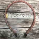 Unbranded Faux Pearl & Lace Embroidered Headband Pink, White, Gold One Size Love Pink Photo 5