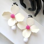 ZARA New!  Big Flower Earrings Photo 11