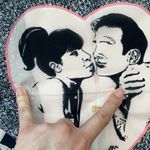 Forenza Vintage ‘Win a Dream Date’ heart record print retro square scarf Photo 7