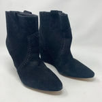 Rebecca Minkoff  Bianca Wedge Booties Black Suede‎ Photo 5