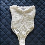 Princess Polly  White Lace-Up Bodysuit Photo 2