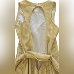 Gold Metallic 1 piece Cutout Jumpsuit NWOT💖 Photo 2