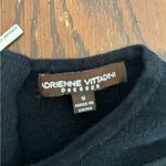 Adrienne Vittadini  black short sleeve dress with zipper details size small Photo 2