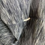 Zyia Navy Space Dye Long Sleeve Split Open Back Athletic Shirt Size M Photo 4