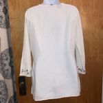 carole little Cream Off White Irish Linen Tunic Size 4 Photo 4