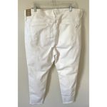 Madewell  Button Fly Skinny Denim Jeans White Size 36/Women's 22 Plus Petite NEW Photo 4