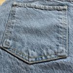 ZARA Slouchy Denim Cuffed Frayed Jeans in Light Blue Wash - Size 4, NWT, Baggy Photo 13