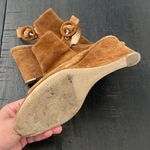 Gianvito Rossi  Cinnamon Suede Slingback High Heel Open-Toe Sandals 38 1/2 Photo 4