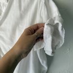 Silence + Noise Silence + Noise Shirt Womens Medium Button Front Short Sleeve Cottage Peasant Photo 4