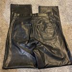 Abercrombie & Fitch Abercrombie 90’s Straight High Rise Leather Pants Photo 2