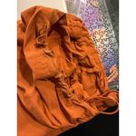 Nike  Women's Orange Nylon Drawstring Waist Wide Leg Track Pants Size XS Photo 4