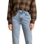 Bill Blass Vintage  90s Petite Acid Wash‎ Mom Jeans Size 6 Photo 0