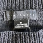 Sanctuary  Anthropologie Black Crewneck Chenille Sweater Size M Women’s NWT $79 Photo 5
