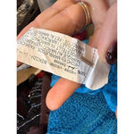 ZARA Blue Leopard Print Ruffle Spaghetti Strap Mini Dress Size M Photo 6