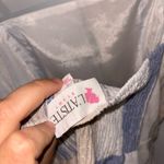 L'ATISTE  Summery Tan and Blue Striped Wrap Top Photo 4