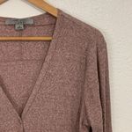 Ruff Hewn  Mauve Midi Length Button Down Cardigan Sweater Size L Photo 2