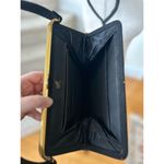 Vintage MM Morris Moskowitz Black Felt & Gold Top Handle Shoulder Bag Photo 6