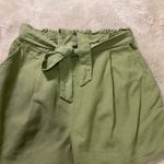 Band of Gypsies Band Of Gypsies Linen Blend Paperbag Belted Pocketed Green Shorts Women's Small Photo 1