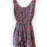 Liquid New York Silk Sleeveless Ruffle Dress‎ Size 0 Pockets Blue Photo 0