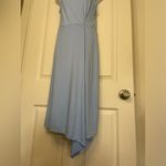 Collective Concepts Sleeveless Asymmetric Hem Dress - light blue color Photo 1