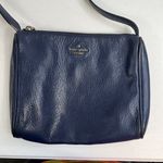 Kate Spade Lombard Street Cayli Crossbody Bag Navy Pebbled Leather Purse READ Photo 2