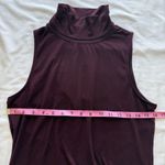 Athleta Industry Tank Top Sleeveless Turtleneck Burgundy Merino Blend Purple Photo 6