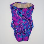 Longitude Vintage 80s Purple Retro One Piece Swimsuit Photo 4